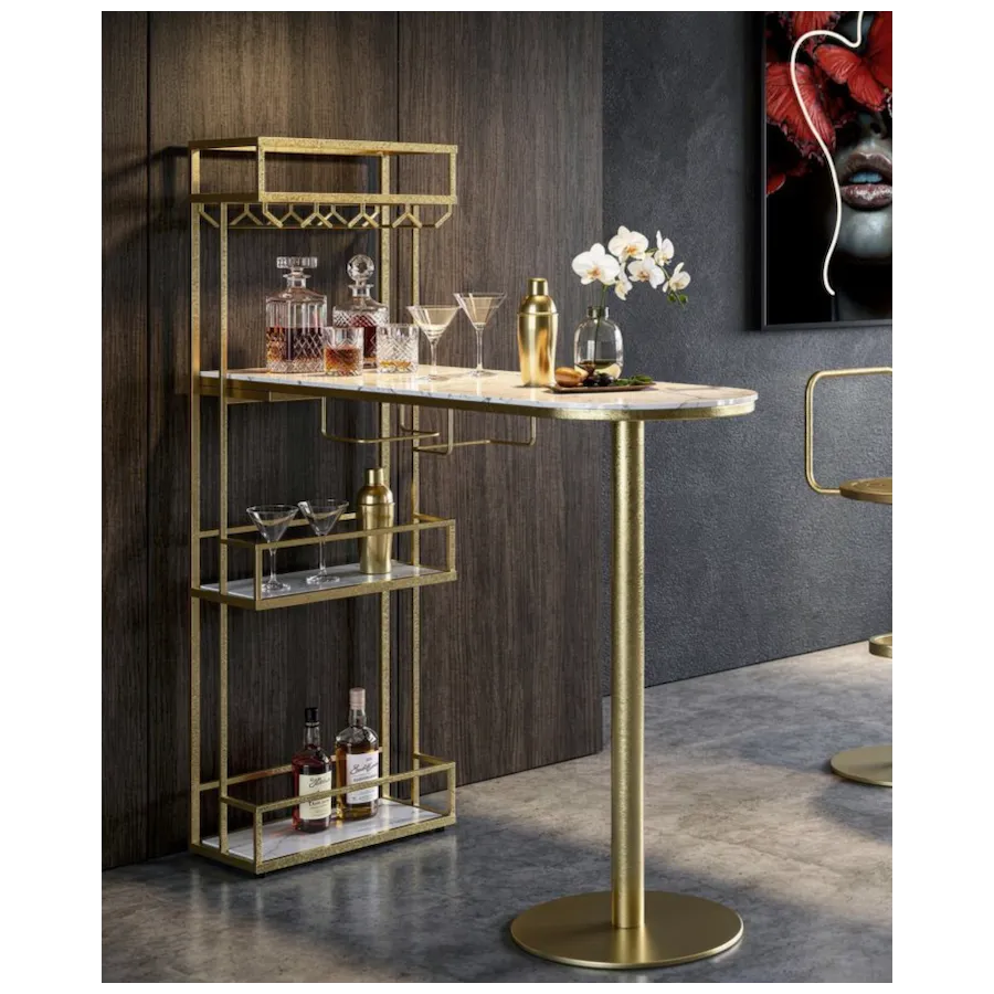 Bar LUXURY złoty 120 x 150 x 45cm / 1429680000