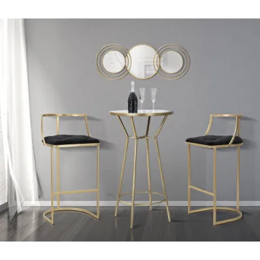 Hoker barowy barowy ISTANBUL złoty Ø 45 x 90cm / 1425100000