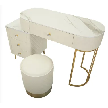 Włoska Toaletka SHARON PANNA biała z pufą 120 x 75 x 40cm / 142835000P