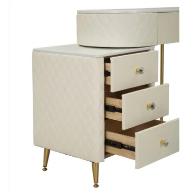 Włoska Toaletka SHARON PANNA biała z pufą 120 x 75 x 40cm / 142835000P