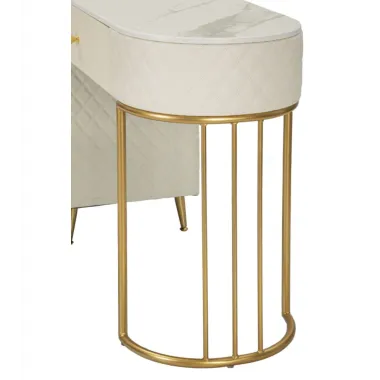 Włoska Toaletka SHARON PANNA biała z pufą 120 x 75 x 40cm / 142835000P