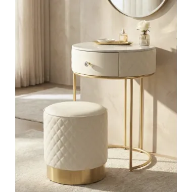 Włoska Toaletka z pufą SHARON Ø  52 x 70cm / 1428300000