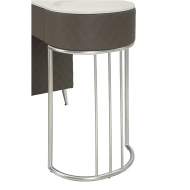 Włoska Toaletka SHARON GRIGIA Szara z pufą 120 x 75 x 740cm / 14283500AG