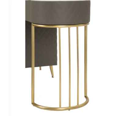 Włoska Toaletka SHARON GRIGIA szara z pufą 120 x 75 x 40cm / 142835000G