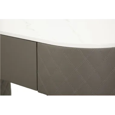 Włoska Toaletka SHARON GRIGIA szara z pufą 120 x 75 x 40cm / 142835000G