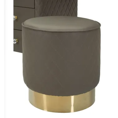 Włoska Toaletka SHARON GRIGIA szara z pufą 120 x 75 x 40cm / 142835000G