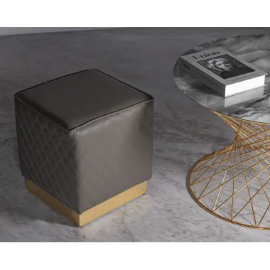 Włoska Pufa SHARON kwadratowa 35 x 35 x 38cm / 142836000Q