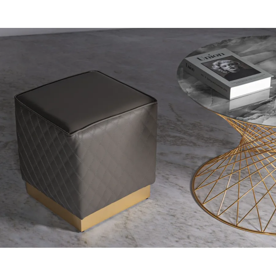 Włoska Pufa SHARON kwadratowa 35 x 35 x 38cm / 142836000Q