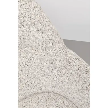 Kare Krzesło OLIVIA obrotowe 180 ° szare 64 x 87 x 58cm / 70444