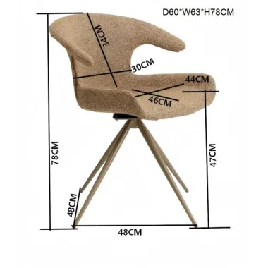 Kare Krzesło GOLO WING obrotowe 60 x 78 x 63cm / 70796