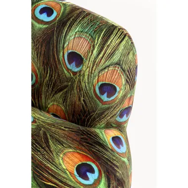 Kare FOTEL obrotowe PEONY PEACOCK 81 x 70 x 75cm / 71058