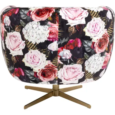 Kare FOTEL obrotowe PEONY PEACOCK 81 x 70 x 75cm / 71057
