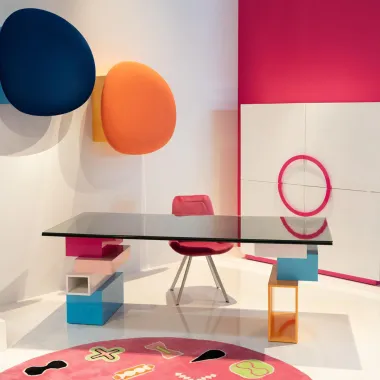Kare Komoda TRESOR Fluid Realities biała 165 x 165 x 42cm / 70868