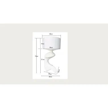 Kare Lampa stołowa EROSIA White 68 x 38 x 38cm / 58582