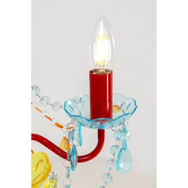 Kare Lampa wisząca MULTICOLOR 4 ramienna 38 x 90 x 38cm / 58008
