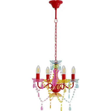 Kare Lampa wisząca MULTICOLOR 4 ramienna 38 x 90 x 38cm / 58008
