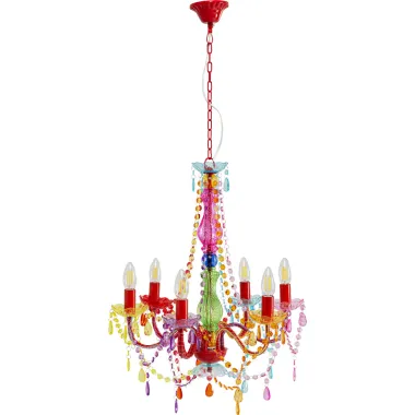Kare Lampa wisząca MULTICOLOR 6 ramienna 51 x 115 x 51cm / 64305
