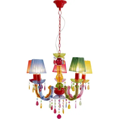 Kare Lampa wisząca MULTICOLOR 5 ramienna 45 x 91 x 45cm / 58009