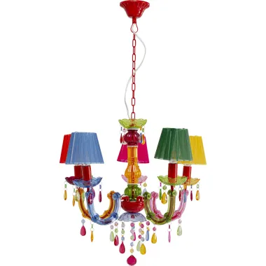 Kare Lampa wisząca MULTICOLOR 5 ramienna 45 x 91 x 45cm / 58009