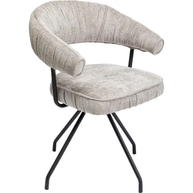 Kare Krzesło ARABELLA srebrny 58 x 78 x 57cm / 87358