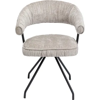 Kare Krzesło ARABELLA srebrny 58 x 78 x 57cm / 87358