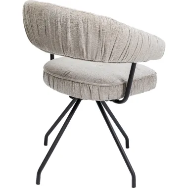 Kare Krzesło ARABELLA srebrny 58 x 78 x 57cm / 87358