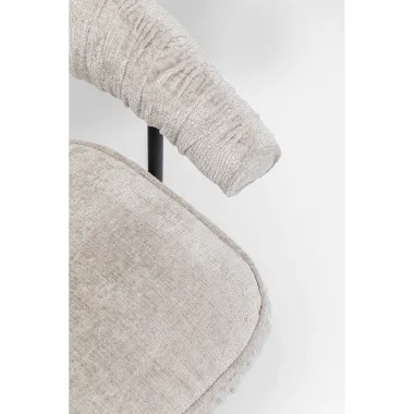 Kare Krzesło ARABELLA srebrny 58 x 78 x 57cm / 87358