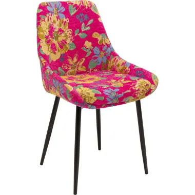 Kare Krzesło EAST SIDE FLOWER FEVER PINK 48 x 85 x 55cm / 71133