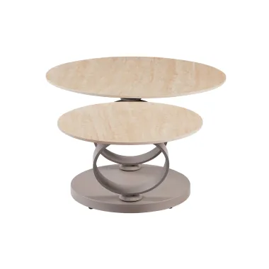 Invicta Stolik kawowy DANCING RINGS szampański beż / 48533