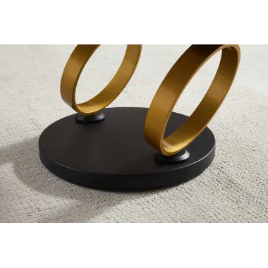 Invicta Stolik kawowy DANCING RINGS pandora złota rama / 48660