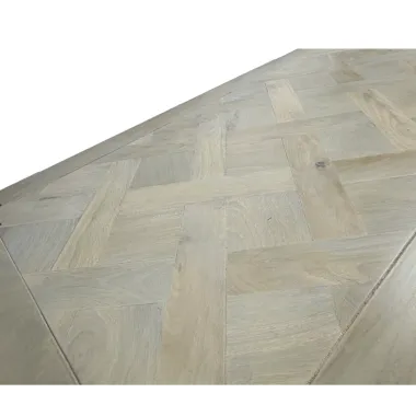 Wohnling Stół do jadalni ART DECO bielone mango 120 x 76 x 60cm / WL7.591