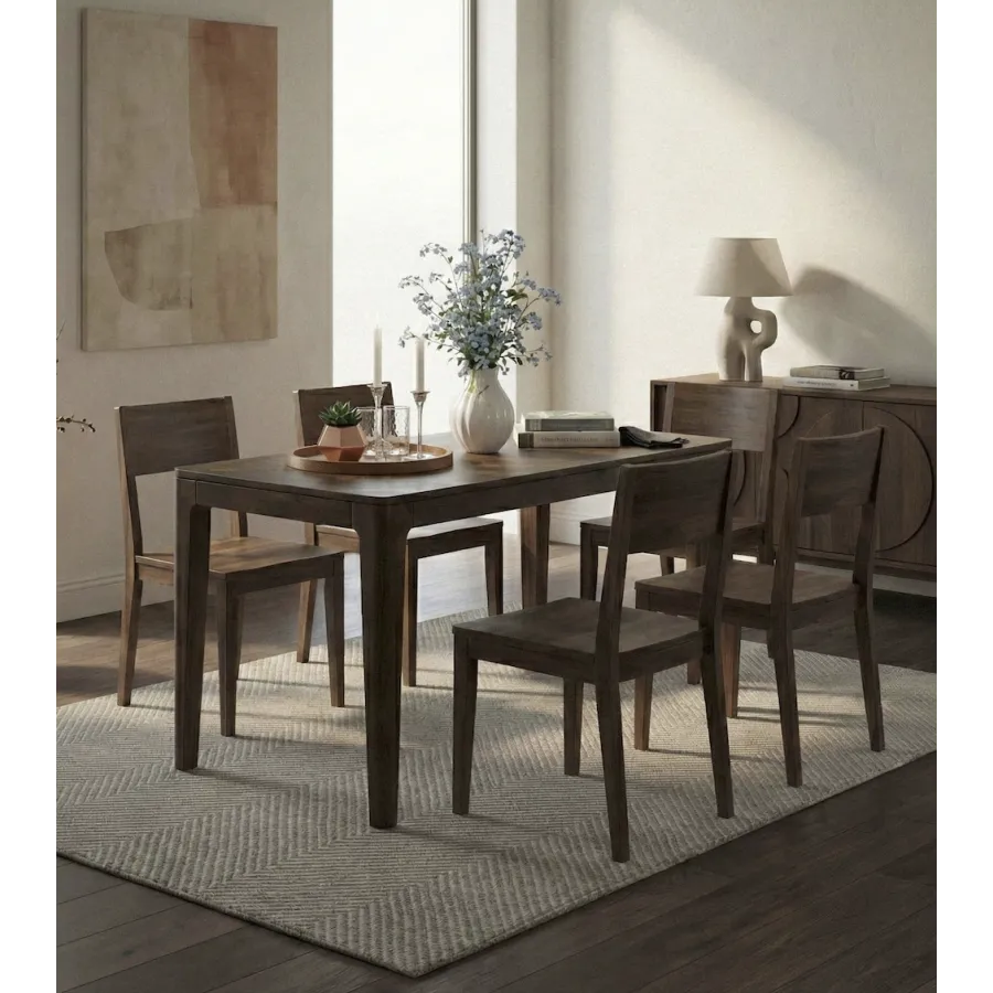 Wohnling Stół do jadalni ART DECO orzechowe mango 120 x 76 x 60cm / WL7.592