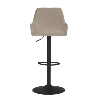 Wohnling Krzesło barowe beżowy aksamit 45 x 86-106 x 45cm / WL7.008