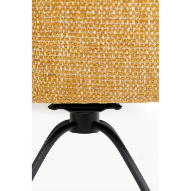 Kare Krzesło obrotowe HELLI żółte 59 x 88 x 64cm / 71513