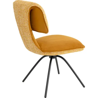 Kare Krzesło obrotowe HELLI żółte 46 x 88 x 63cm / 71514