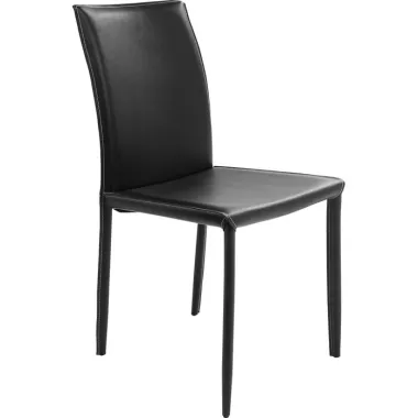 Kare Krzesło tapicerowane MILANO czarne 47 x 91 x 61cm / 74185