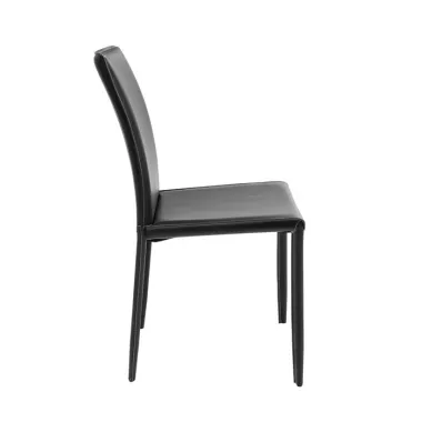 Kare Krzesło tapicerowane MILANO czarne 47 x 91 x 61cm / 74185