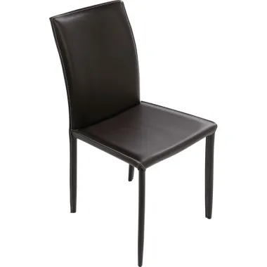 Kare Krzesło tapicerowane MILANO czarne 47 x 91 x 61cm / 74185