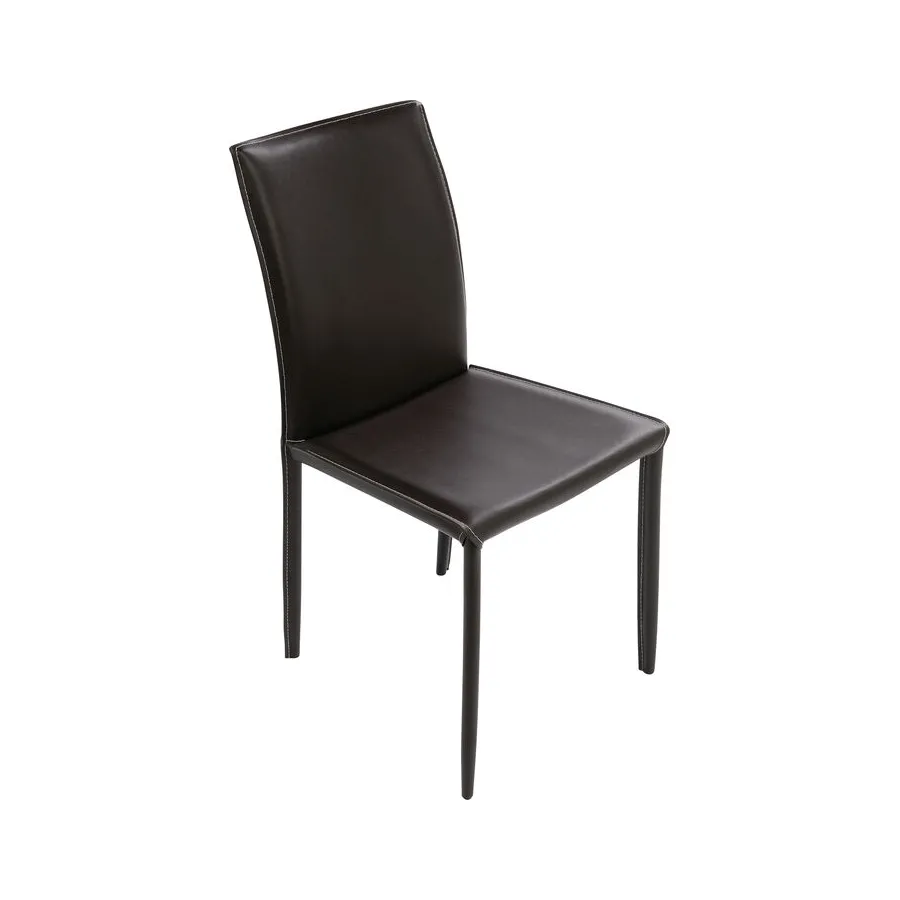Kare Krzesło tapicerowane MILANO czarne 47 x 91 x 61cm / 74185
