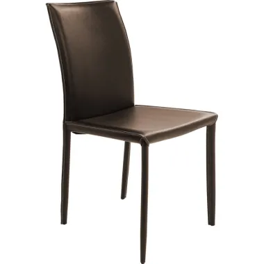 Kare Krzesło tapicerowane MILANO brązowe 47 x 91 x 61cm / 74638