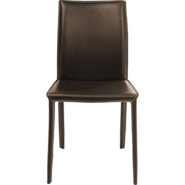 Kare Krzesło tapicerowane MILANO brązowe 47 x 91 x 61cm / 74638