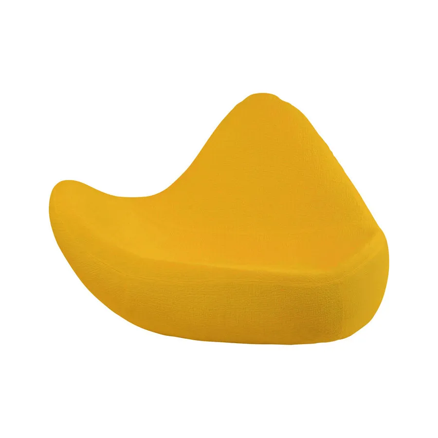 Kare Fotel WAVE XXL żółty 162 x 110 x 120cm / 40893