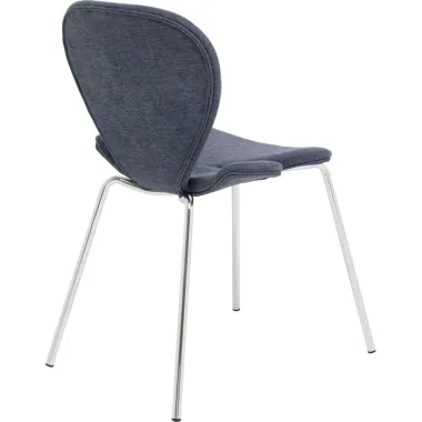 Kare Krzesło tapicerowane SOFT niebieske 49 x 84 x 59cm / 70909