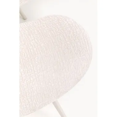 Kare Krzesło tapicerowane SOFT BLOSSOM beżowe 63 x 89 x 64cm / 71244