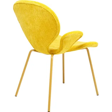 Kare Krzesło tapicerowane SOFT BLOSSOM żółte 63 x 89 x 64cm / 71245