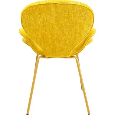 Kare Krzesło tapicerowane SOFT BLOSSOM żółte 63 x 89 x 64cm / 71245