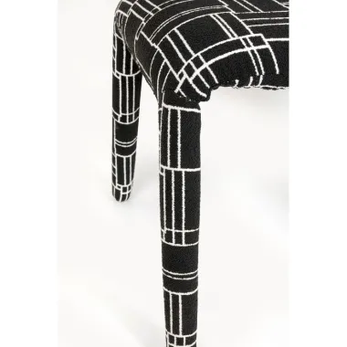 Kare Krzesło tapicerowane TOBI MAZE 55 x 76 x 48cm / 71471