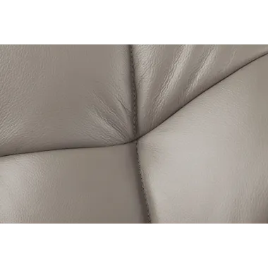 Invicta Fotel obrotowy Papillon taupe imitacja skóry 180° / 48674
