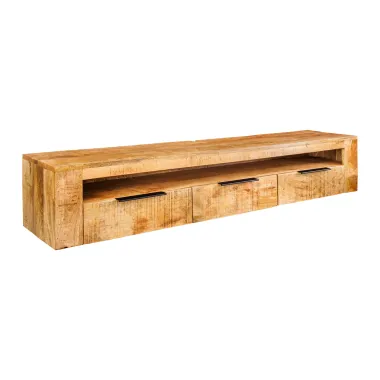 Invicta IRON CRAFT Szafka RTV wisząca mango 160 x 29 x 33cm / 46809