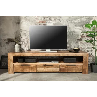 Invicta IRON CRAFT Szafka TV 170 cm naturalne mango / 38929